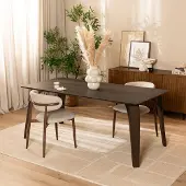 Livin24 Eettafel Flint walnoot 220 x 100 cm