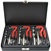 GEKO Voertuig gereedschap, Schroefdraadreparatieset, M6 - M10, 88 stuks.