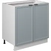 Vicco Fame-Line Wastafelkast – 80 cm met legplank, WB Marmer Licht blauw-grijs