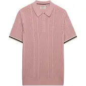 Superdry Shirt beige / oudroze / zwart