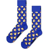 Happy socks Sokken kobaltblauw / azuur / geel / wit