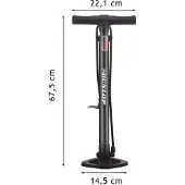 Dunlop Fietspomp | (12 bar, Extra ventielen, Zwart)