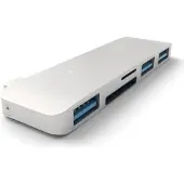 Satechi USB-C - Combo Hub (3x USB-A, Micro SD & SD) - Silver