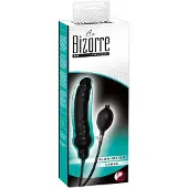 You2Toys – Latex Opblaasbare Dildo van Natuurlijk Materiaal met Schuimkern voor Eenvoudig Gebruik – 25 cm – Zwart