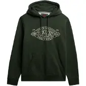 Superdry Heren Outdoor Co Relaxed groen sweatshirt (XL), Casual, Katoen, Lange mouwen M2014299A