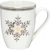 Ambition Art Deco Mok - Porselein 360ml - Sterren & Sneeuwvlokken