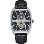 Heritor Automatic Masterson semi-skelet lederen bandhorloge