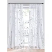 Bonprix Gordijn met glanzende print met gerecycled polyester (1 stuk) maat H/B: 175/140 cm