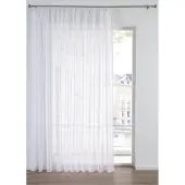 Bonprix Transparant sablé gordijn met gerecycled polyester maat h/b: 100/300 cm