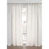 Bonprix Halftransparant gordijn van gerecycled polyester, ook verkrijgbaar in extra lang (2 stuks) maat h/b: 300/135 cm