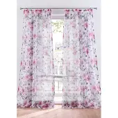 Bonprix Gordijn met bloemenprint en gerecycled polyester (1 stuk) maat h/b: 175/144 cm