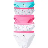 Bonprix Meisjes slip (set van 5) met biologisch katoen maat 152/158