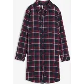 Bonprix Nachthemd van zacht flanel met knoopsluiting maat 140/146