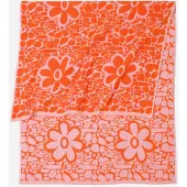 Bonprix Handdoek met jacquard bloemmotief maat set van 4 gastendoekjes 30/50 cm