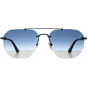 Police Politie Randloos Heren Glossy Bakeliet Blauw Gradiënt SPLF68M Origins Nineties