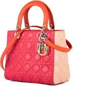 Dior Pre-owned Lady Dior Zip Medium Schoudertas