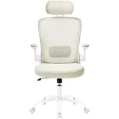Songmics Bureaustoel - Ergonomisch - Mesh - Met schommelfunctie