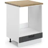 Vicco Fame-Line Ovenombouwkast – 60 cm, WB Eik Antraciet landhuis