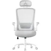 Songmics Bureaustoel - Ergonomisch - Mesh - Met schommelfunctie