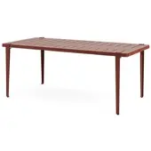 TIPTOE Midi Buitentafel Brick Red | 8 seater