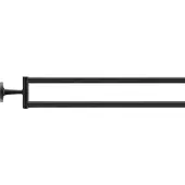 Duravit Starck T - Dubbele handdoekhouder draaibaar, lengte 47 cm, zwart mat 0099414600