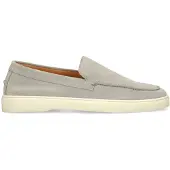 Manfield Grijze suède loafers | Maat 43