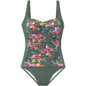 LASCANA Badpak blauw / olijfgroen / oranje / pink