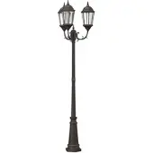 vidaXL Tuin Lamp Brons 61 x 53 x 235 cm Aluminium en glas