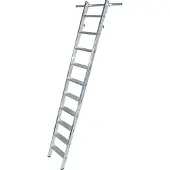 Krause kastenladder, aluminium, met 2 paar inhanghaken/opberghaken, 10 treden
