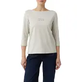 Comma Shirt beige / grijs