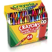 Crayola - Waskrijtjes - 64 Stuks - Inclusief Slijper -Voor Kinderen