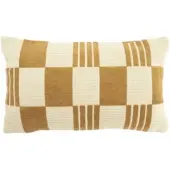 By-Boo Sierkussen Twist Mustard (35 x 55 cm)