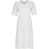 Ringella nachthemd blauw aderpatroon - Blauw - Maat - 40