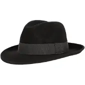 Fiebig kleding wollen vilthoed, zwart.