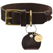 Hunter Hondenhalsband Sansibar Solid Bruin Maat 50