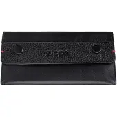 Zippo Kleine tasjes Tabaksetui, nappaleer, zwart