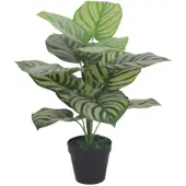 Leaf Kunstbladplant, 60 cm, gestreept, groen
