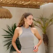 Fittastic Halter top earth brown 188 halter top earth