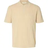 Selected Regular Fit Gebreide Polo Heren Wit L