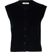 Selected Gebreide bodywarmer 'SLFLulu' saffier