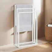 Idimex KUNO handdoekrek modern design in wit