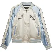 Superdry Tussenjas 'SUIKAJAN' crème / lichtblauw / rosa / zwart