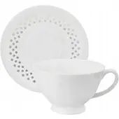 MPLCo Bisette Keramische Kop & Schotel Wit 260ml