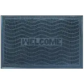 Epewex Zwarte rubberen deurmat 40x60 cm - Welkom