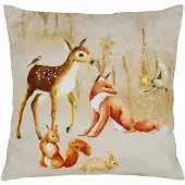 Domarex Kerst Kussenhoes 40x40cm - Decoratief Bos Design