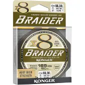 Konger Braider X8 Vislijn 0.12mm 150m Groen