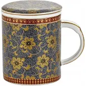 Marco polo Merkloos Porseleinen Theemok met Infuser en Deksel - 500ml