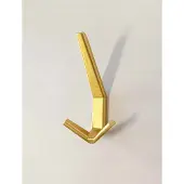 ATM Goud mat geborstelde kapstokhaak 3 haken - stijlvolle loft-look