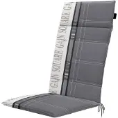 Madison Tuinstoelkussen Universeel Garden Grey Hoge Rug (120 x 50 cm)