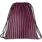 BackUp Derform Sporttas 45x35 cm - Roze Zwarte Strepen